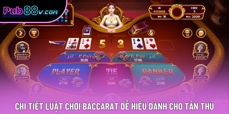 Chi tiết luật chơi Baccarat dễ hiểu dành cho tân thủ