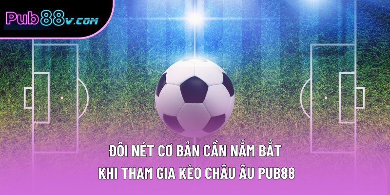 Đôi nét cơ bản cần nắm bắt khi tham gia kèo châu Âu Pub88 Đôi nét cơ bản cần nắm bắt khi tham gia kèo châu Âu Pub88